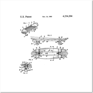 Original Skateboard Patent Posters and Art